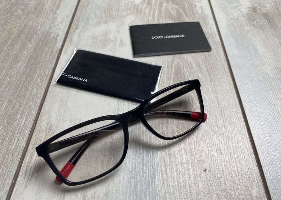 Чорні глянцеві чоловічі оправи  DG 5091 3160 від Dolce & Gabbana!