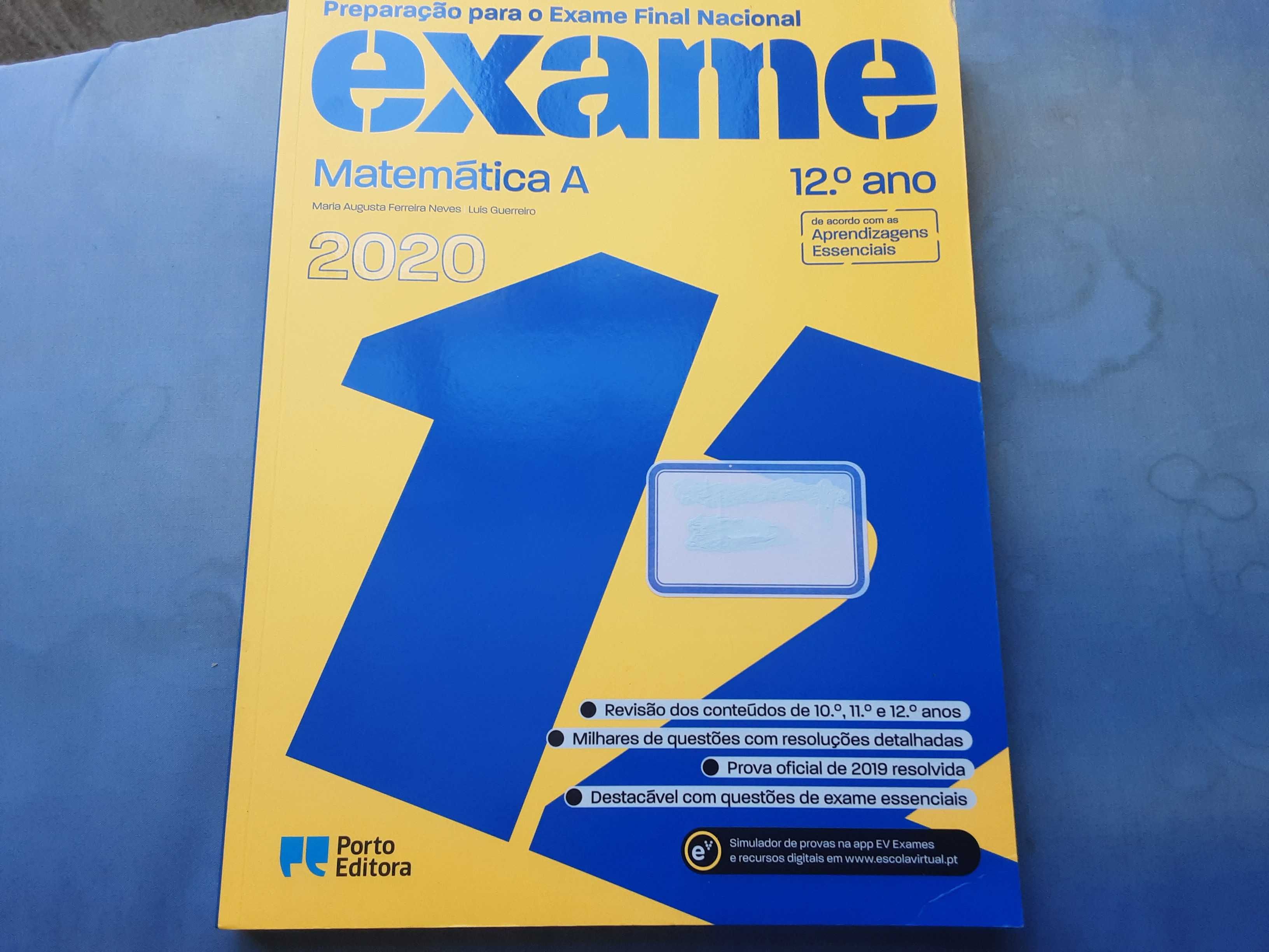 Livro de matemática 12ano NUNCA USADO (preparação para exame nacional)