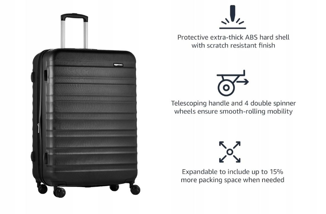 Walizka twarda duża Amazon ABS, 105 L