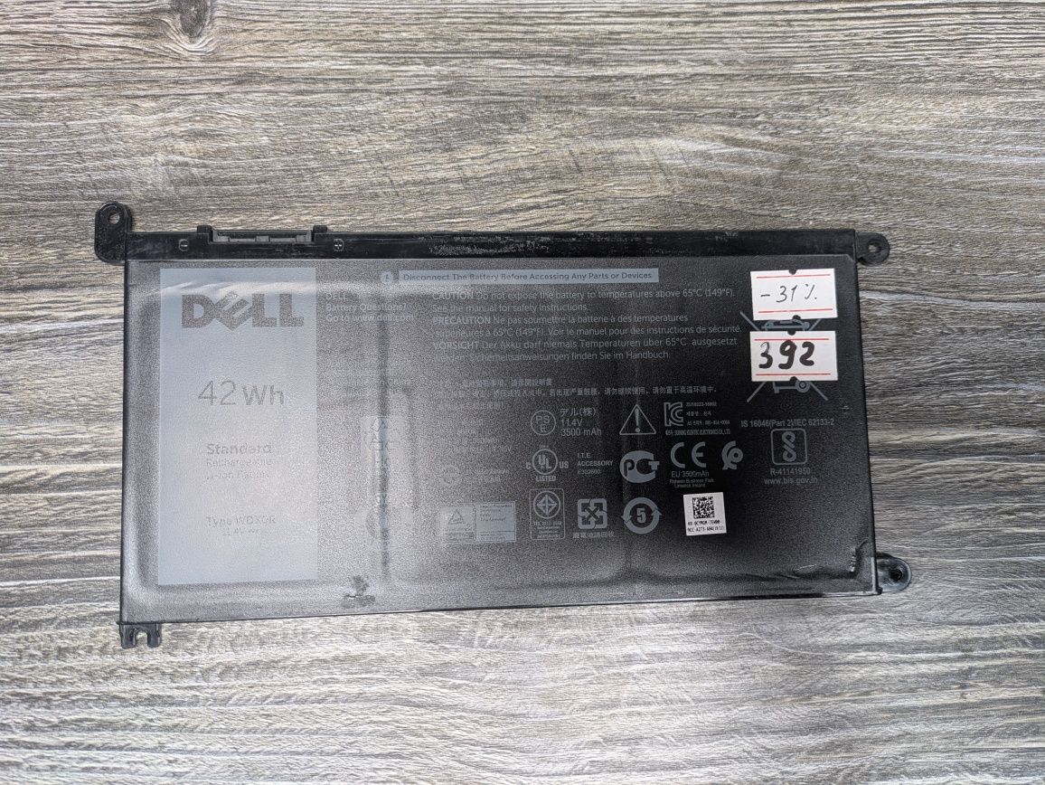 Акумулятор батарея DELL WDX0R WDXOR Inspiron 3500 /DELL YRDD6  ОРИГІНА