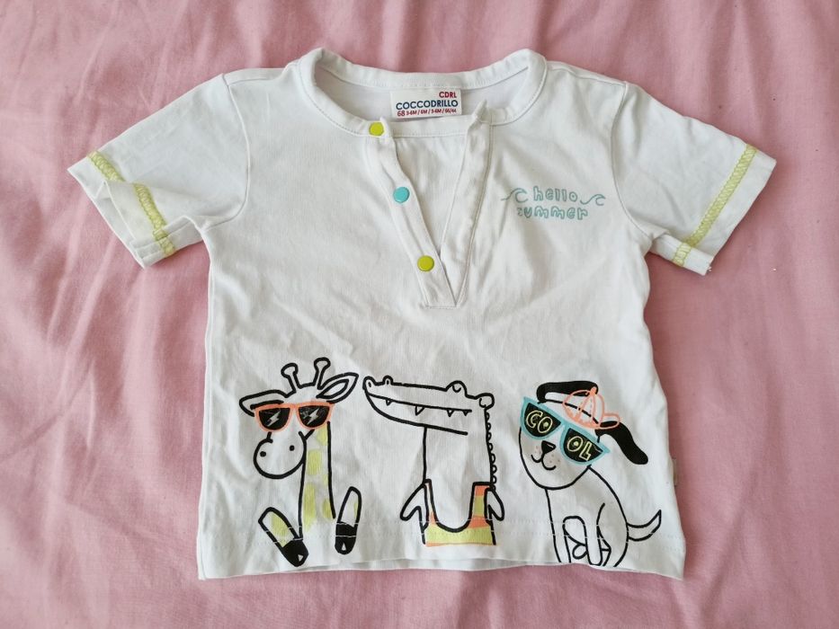 Bluzka niemowlęca t-shirt coccodrillo 68