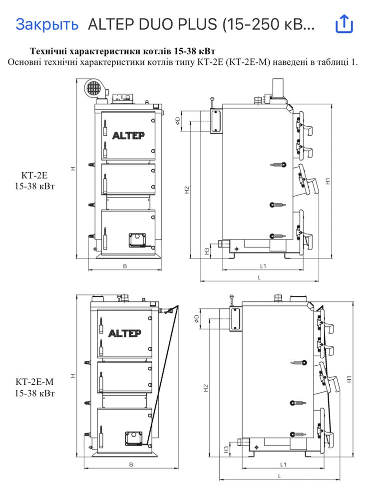 Котел ALTEP Duo Plus 31 кВт твердотопаливні котли АЛЬТЕП котлы