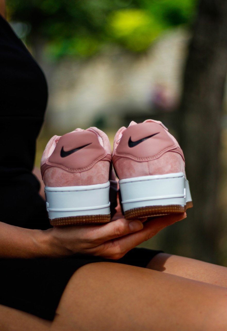 Женские кроссовки Nike Air Force pink 1 36-41 найк ТОП распродажа