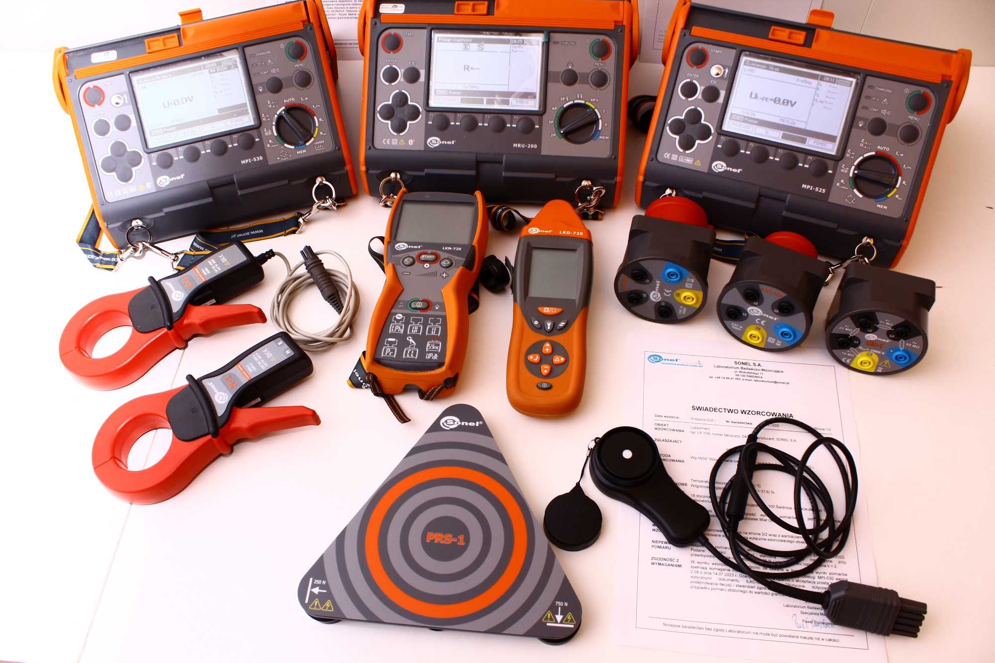 Wynajem: SONEL MRU-200, MPI-530, MPI-525, LKZ-720