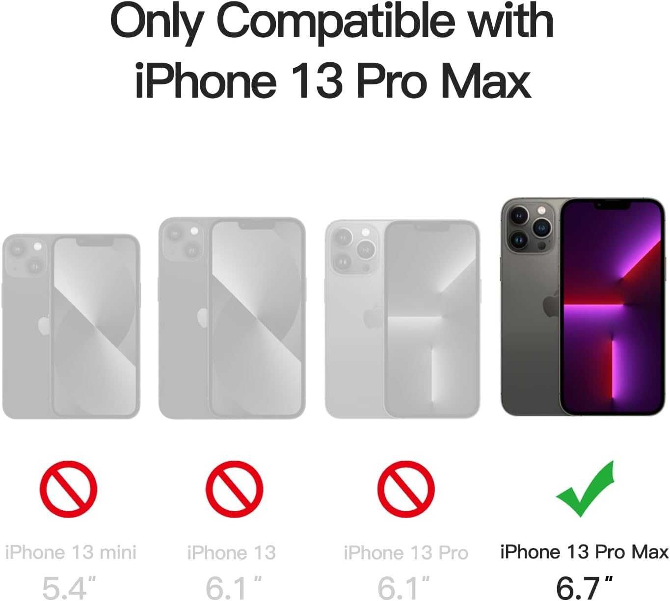 Etui plecki magnetyczne JETech do iPhone 13 Pro Max czarny
