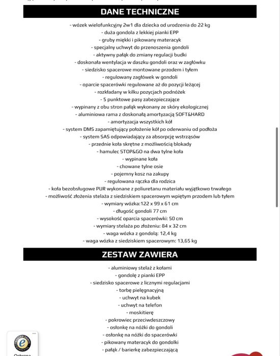 Wózek Bebetto Loren 2w1