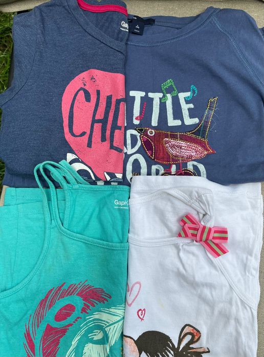 3 koszulki GAP Kids 10 lat dziewczęce