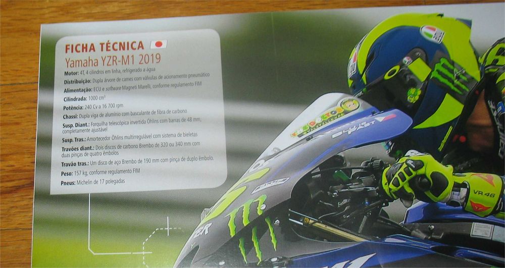 Poster - Yamaha YZR-M1 - MotoGP 2019 - Valentino Rossi