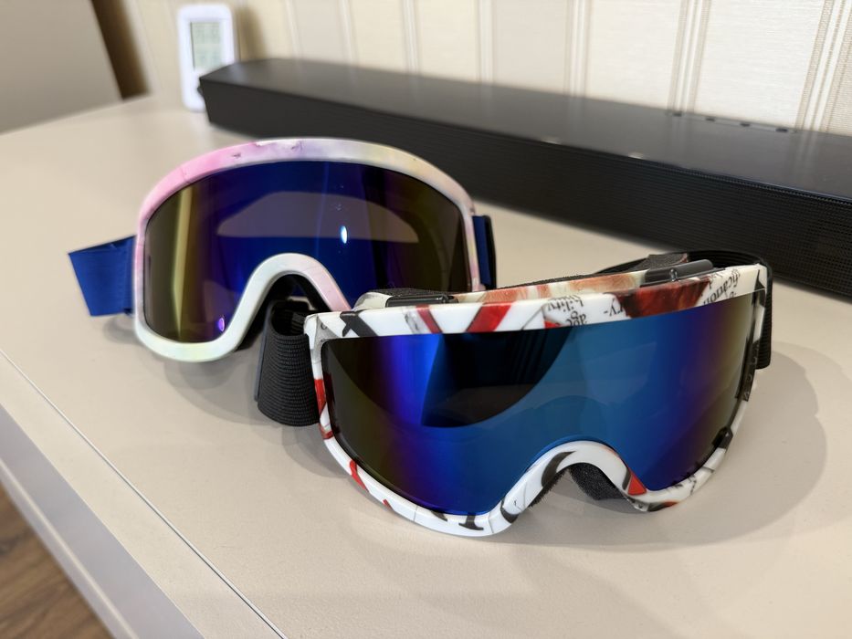 Лижні окуляри, маска лижна 2шт.