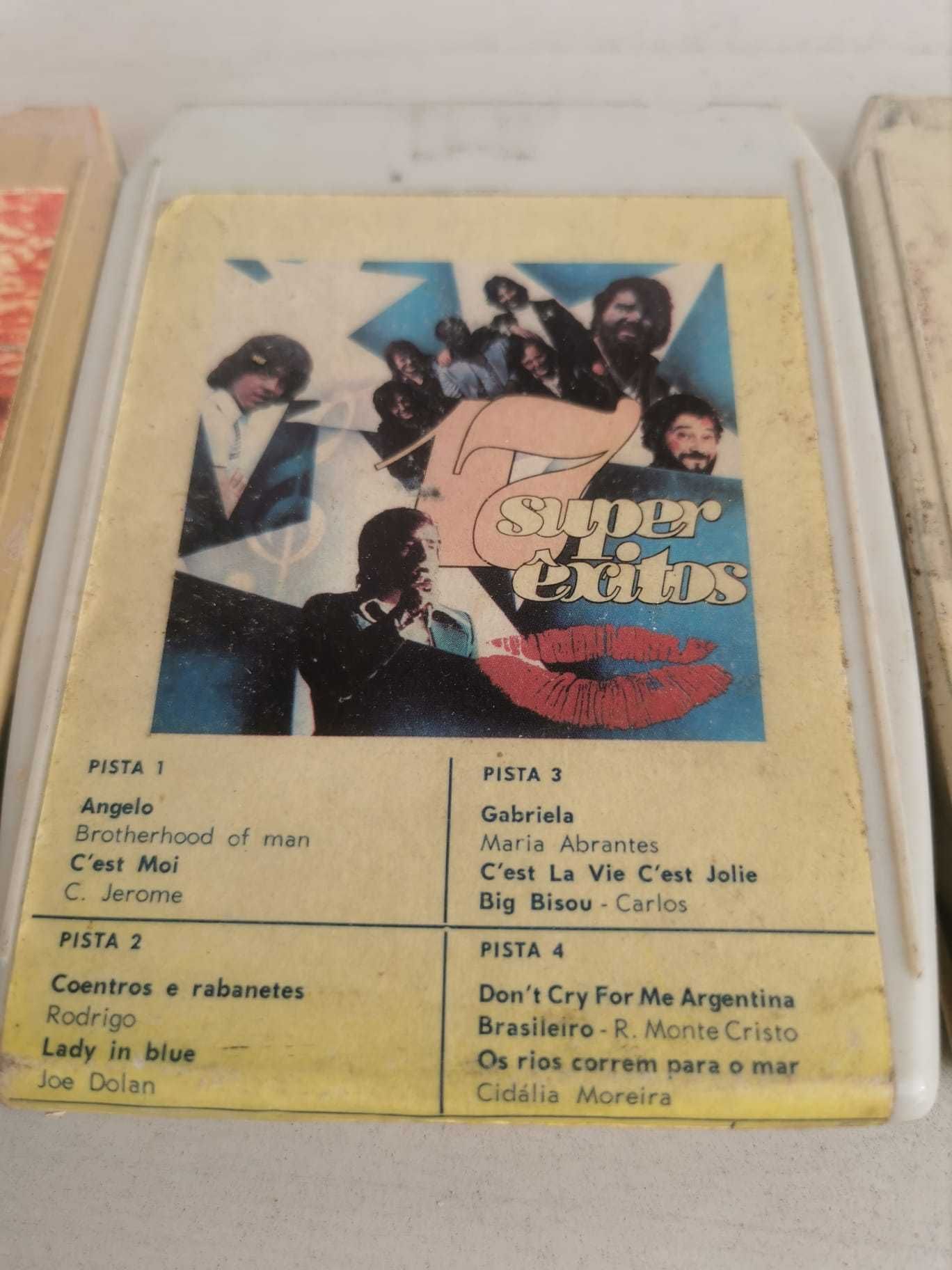 Lote de cassettes de 4 pistas