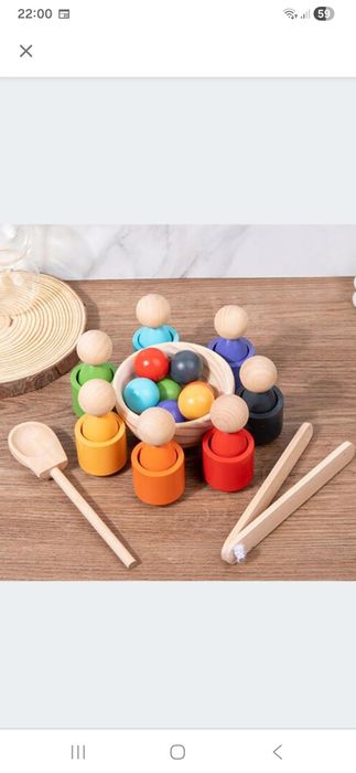 Drewniana zabawka do małej motoryki