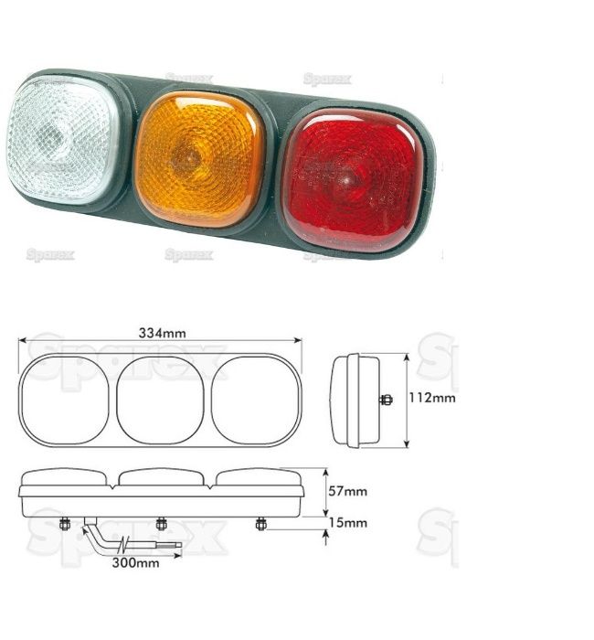 Lampa tylna JCB ładowarka kompletna