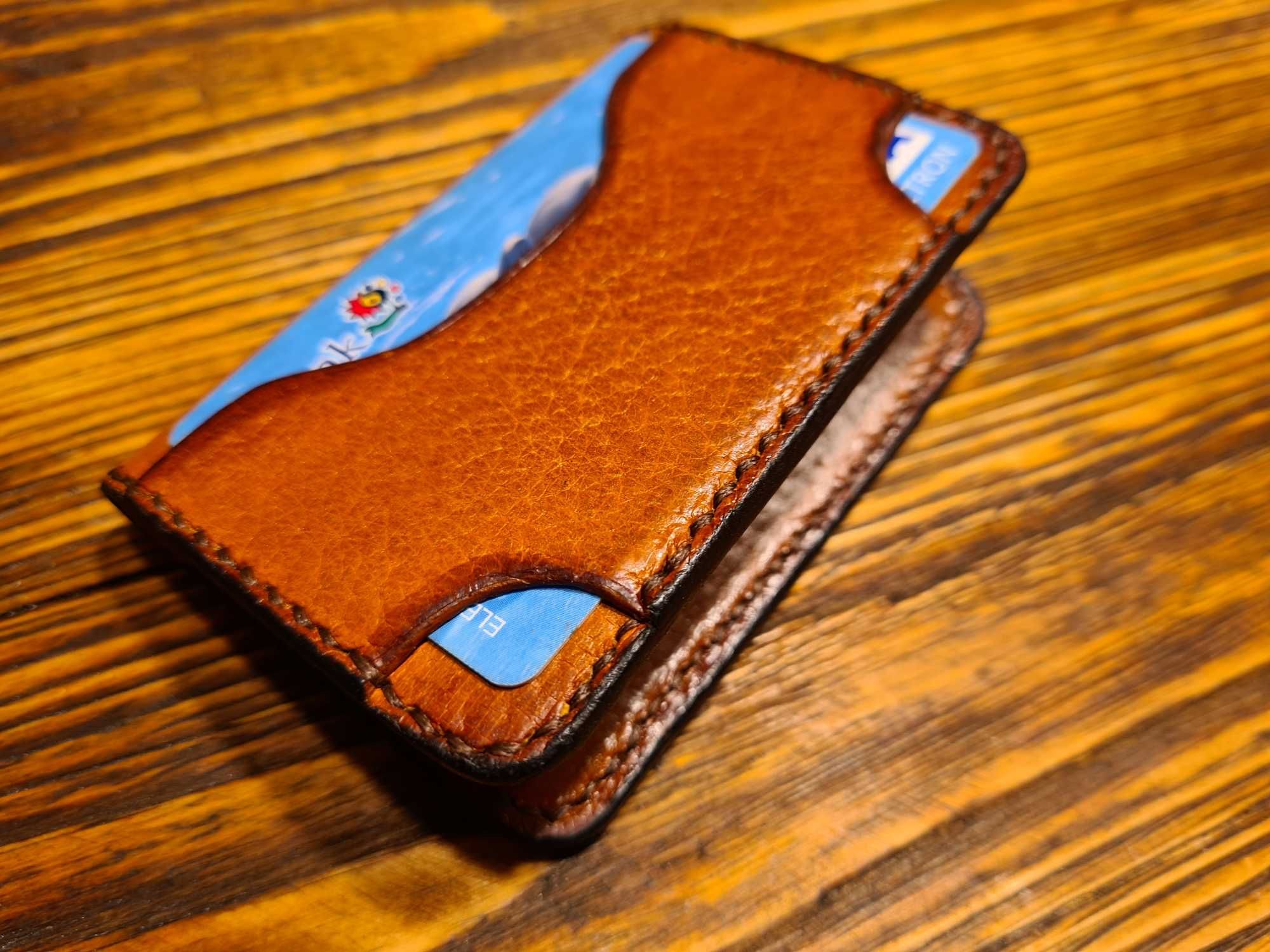 Minimalistyczny portfel skóra naturalna edc