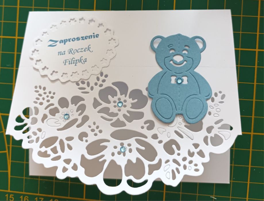 Zaproszenia na Chrzest I roczek