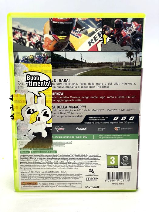 MotoGP 15 Xbox 360 Po Angielsku