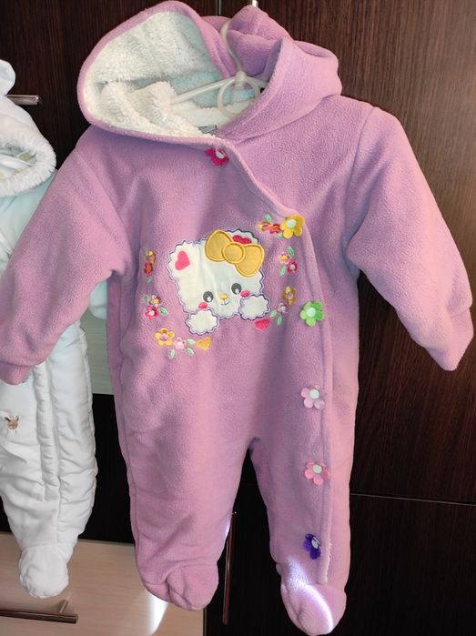 Зимний Комбинезон на девочку 3-6 месяцев