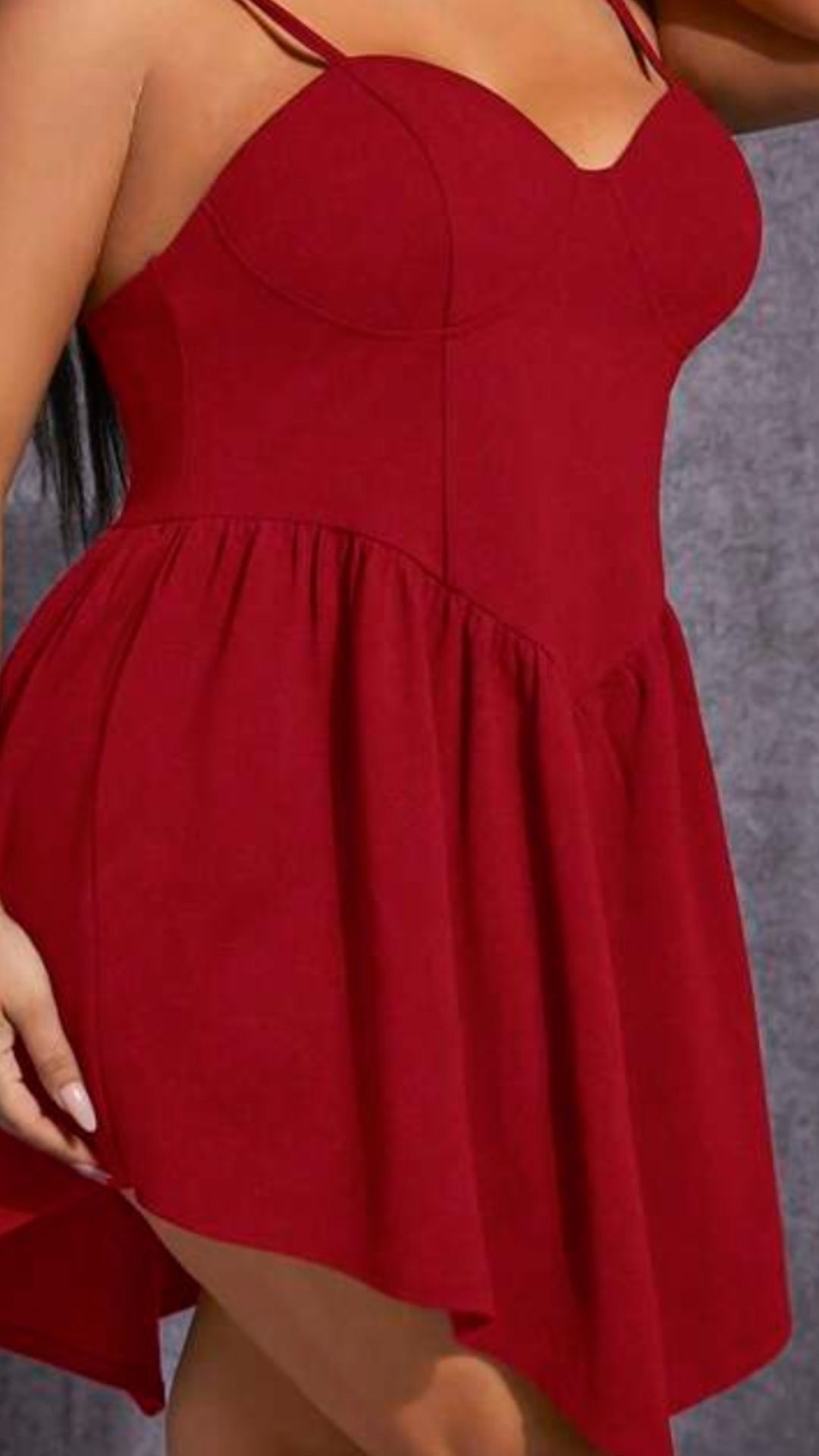 Piękna sukienka czerwona plus size