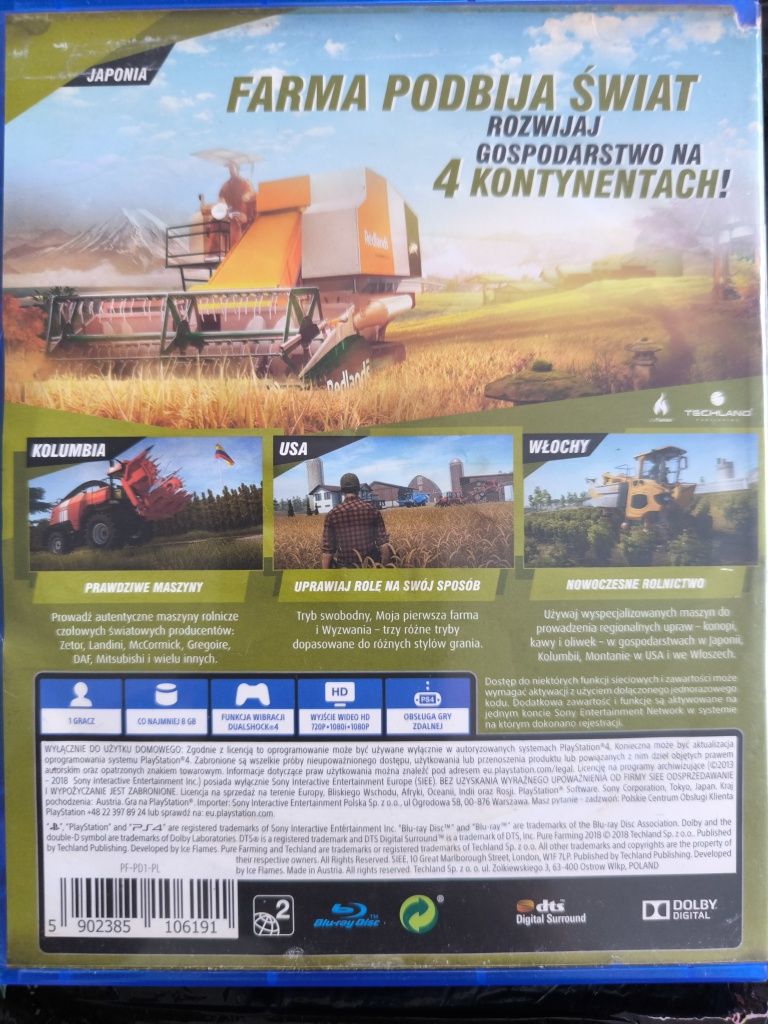 Ps4 Pure Farming 2018 pl możliwa zamiana