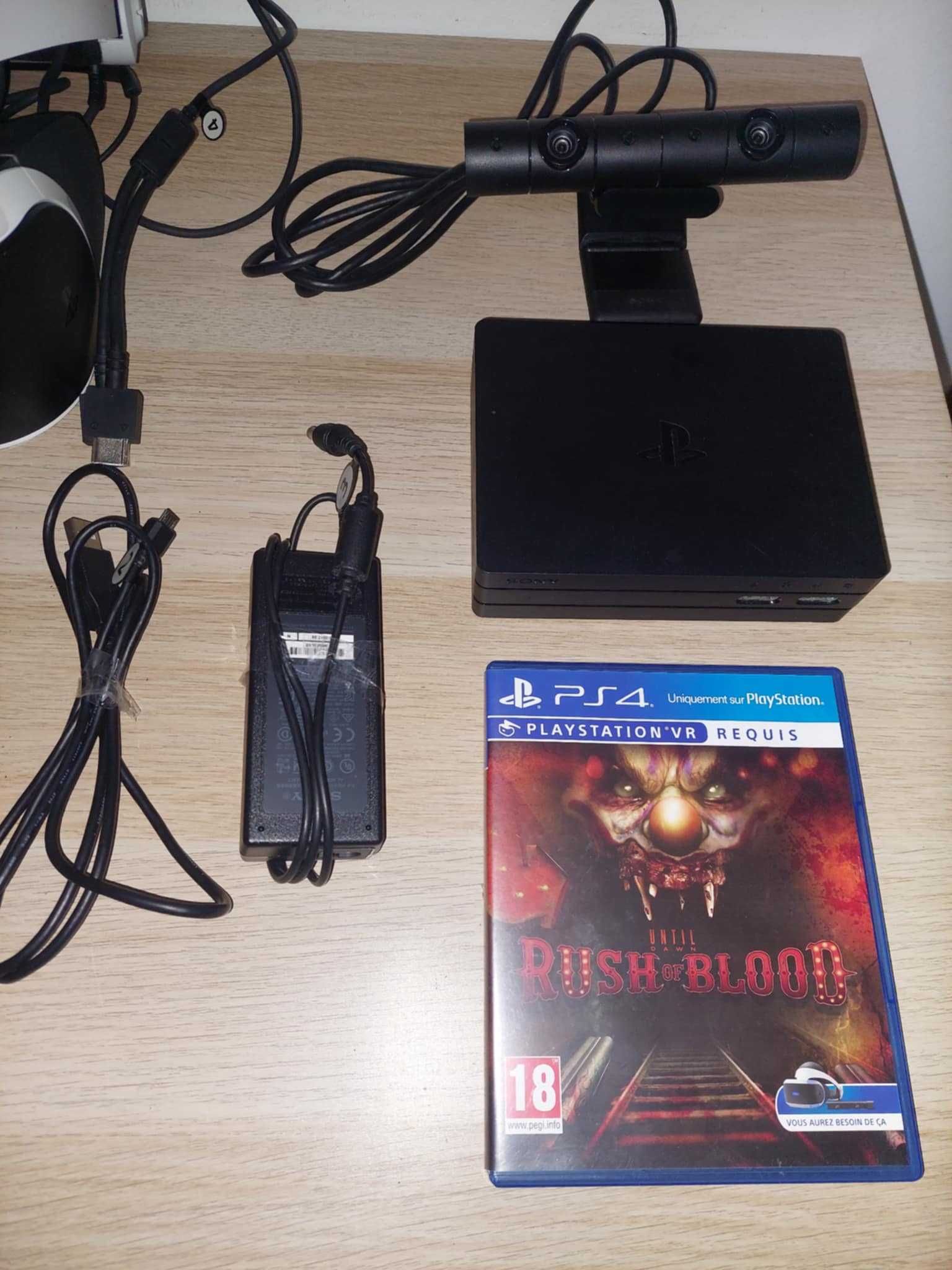 (Ps4) Óculos Vr + Camera + Jogo Until Dawn: Rush Of Blood