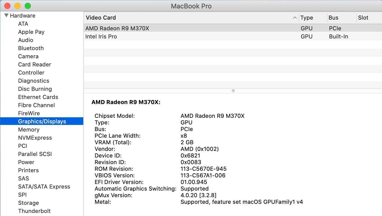 Ноутбук MacBook Pro 15 (2015) i7 2.5/ 16/ 512/ Radeon R9 MJLT2