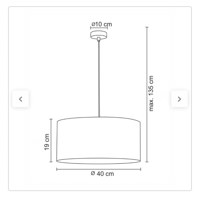 Candeeiro de teto suspenso