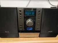 Mikrowieża Hi-fi Radio, USB Mp3, budzik