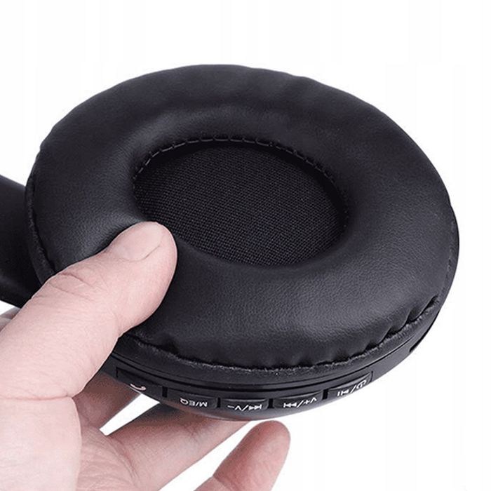 Bezprzewodowe słuchawki Bluetooth kocie uszy czarne LX-B39A