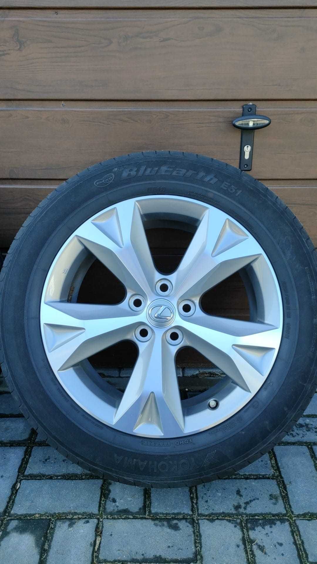 Koła Lexus NX Toyota  18" 5x114,3 opony lato 225/60/18 (OL1598)