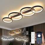 Mycul Lampa Sufitowa Led Smart z pilotem i aplikacja. Biała/Czarna.