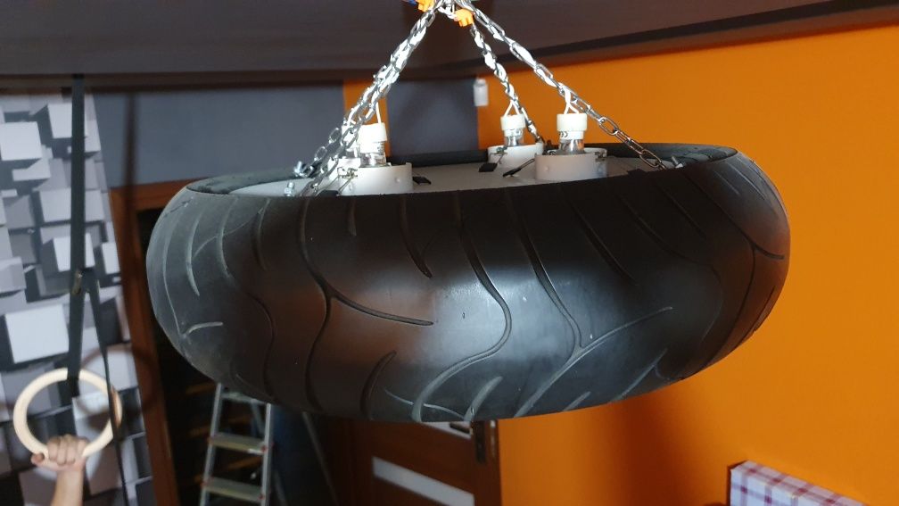 Lampa sufitowa młodzieżowa chłopięca nowoczesna motoryzacyjna motocykl