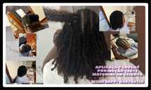 Aplicação de cabelo “Croché “