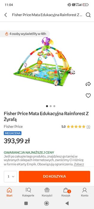 Mata edukacyjna Żyrafka
