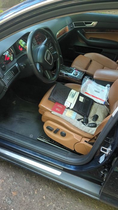Zamiana/Audi A6 C6/2,4Benz+Gaz/Ładna/Webasto/Nawi/GrzanaSkóra/Tempomat