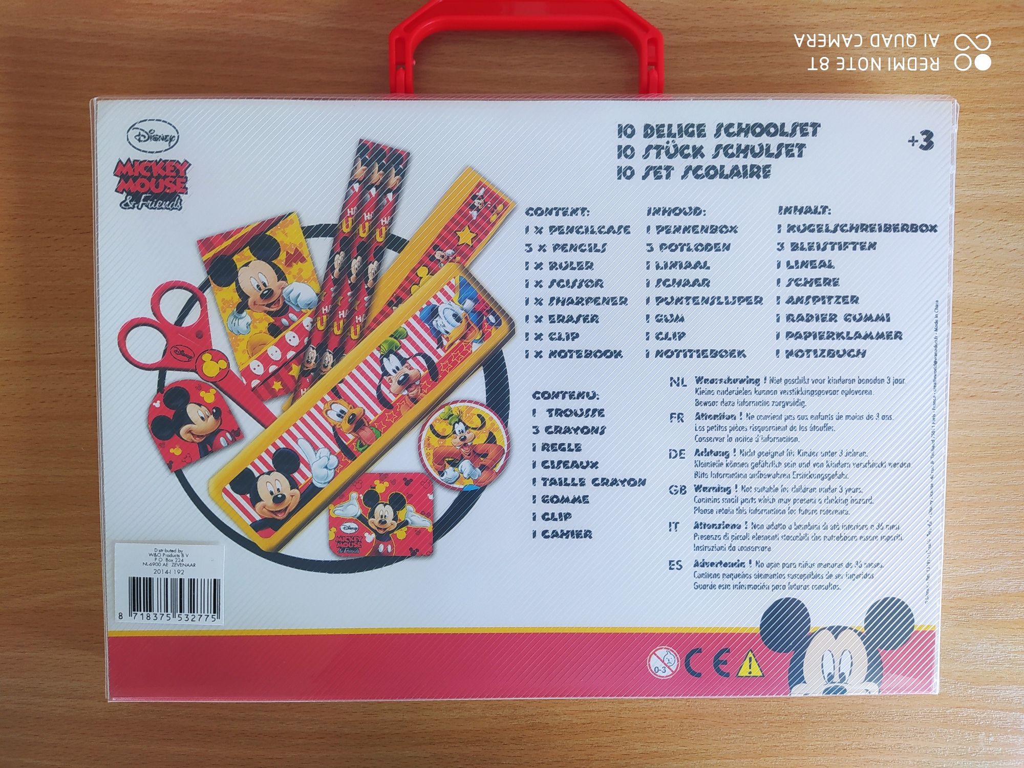 Przybory szkolne teczka zestaw Mickey Mouse Myszka Miki akcesoria
