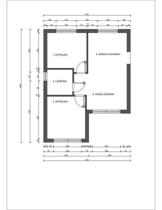 Dom modułowy, mobilny, całoroczny 45,5m2