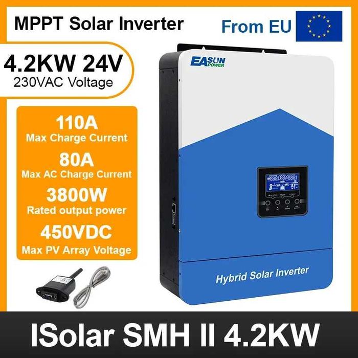 Гібридний інвертор EASUN POWER SMH 4.2KVA 4200W