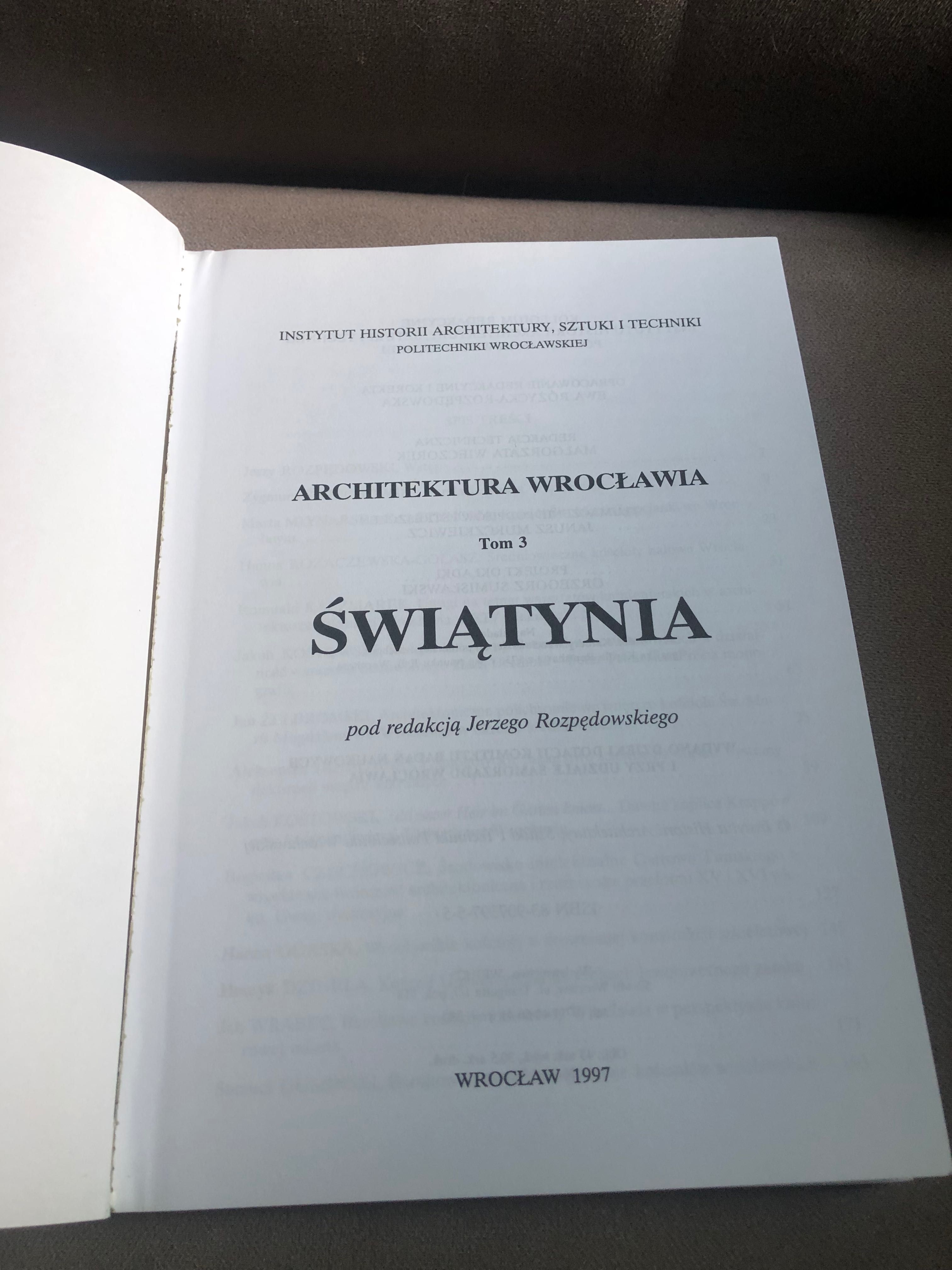 Architektura Wrocławia tom 2, 3, 4.