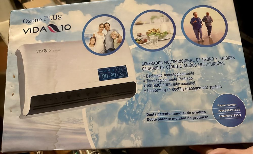 Aparelho gerador de Ozono e Aniões multifunções