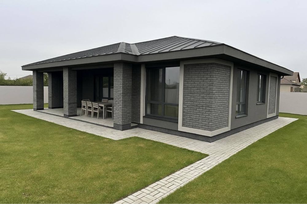 Одноповерховий будинок 120 м² у Дмитрівці | 6 соток | Тераса 29 м²