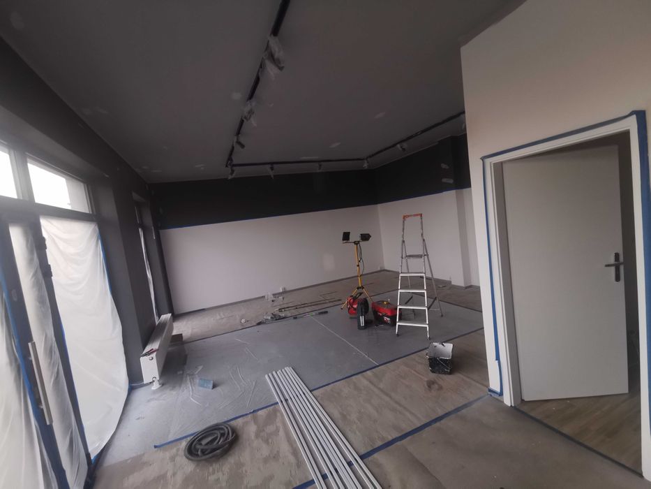 Usługi malarskie, malowanie, gładzie, natryskowo i metodą tradycyjną.