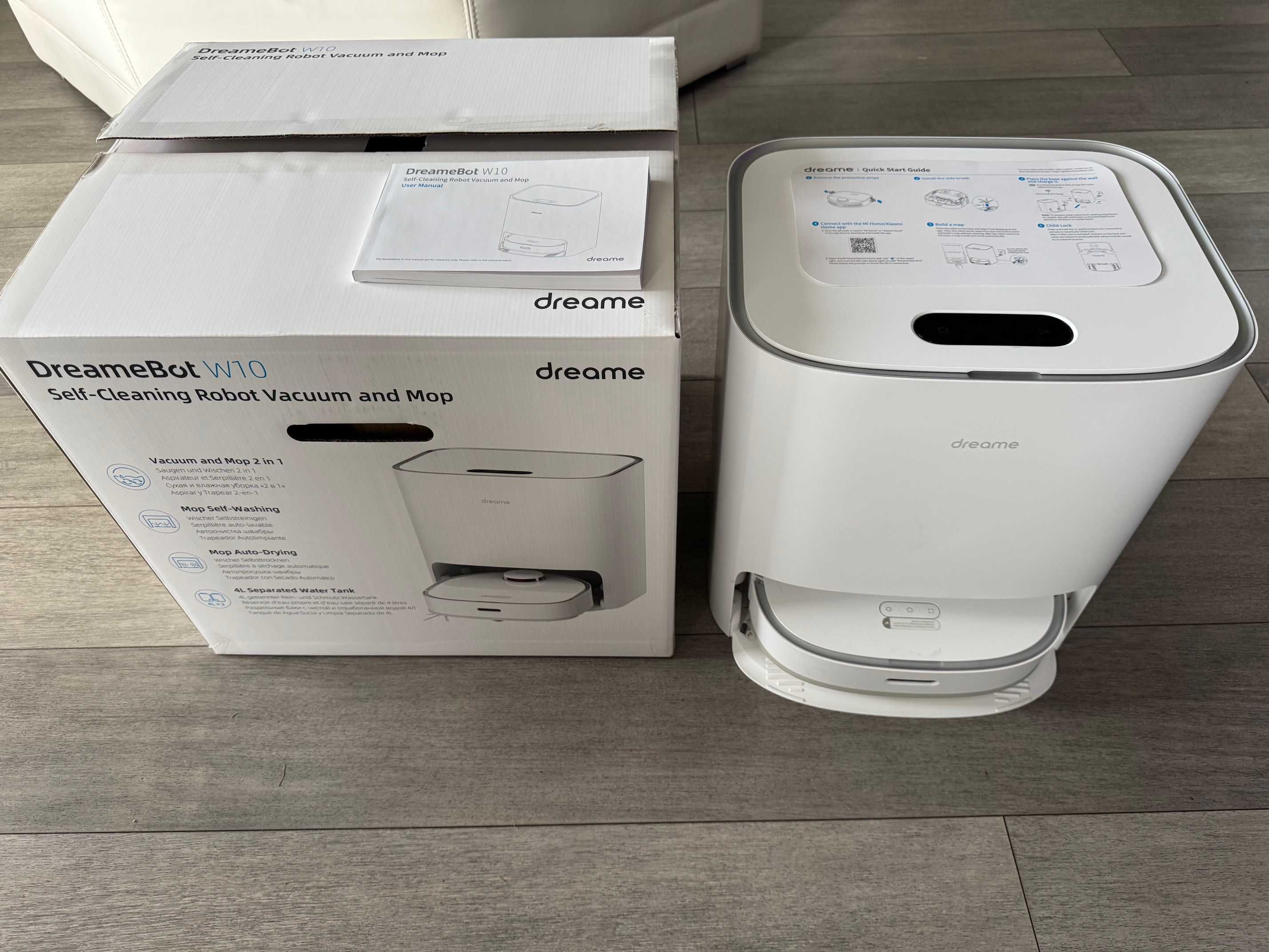 Robot dreame bot w10, plus Stacja oczyszczająca, na gwarancji
