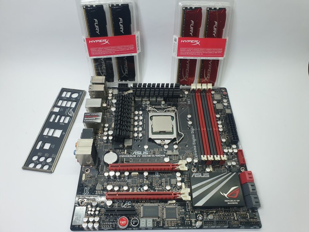 ТОП Комплект Intel 1155 Asus Z68 Maximus IV Gene-z i72600K DDR3 HyperX