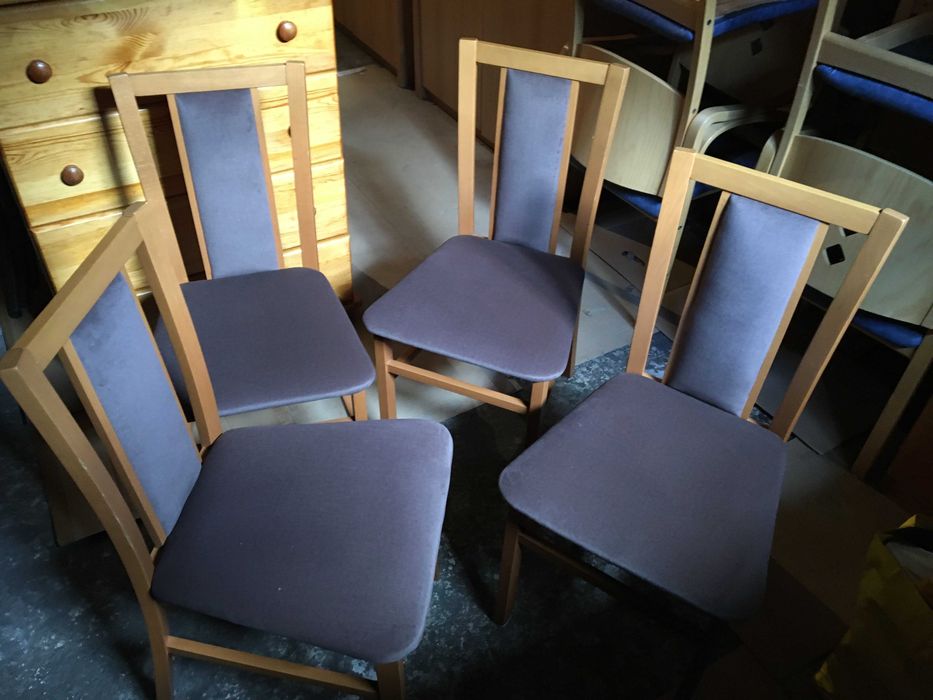 krzesła tapicerowane 4 sztuki