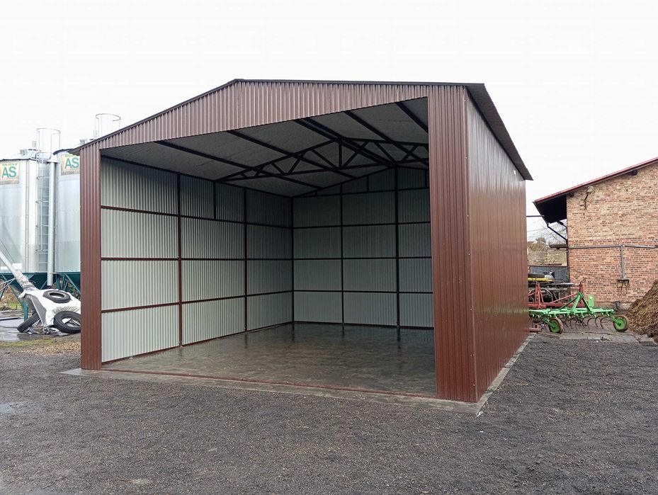 Garaż Blaszany - Wiata Blaszana , Hala Magazynowa , HALE - GRZYWSTAL