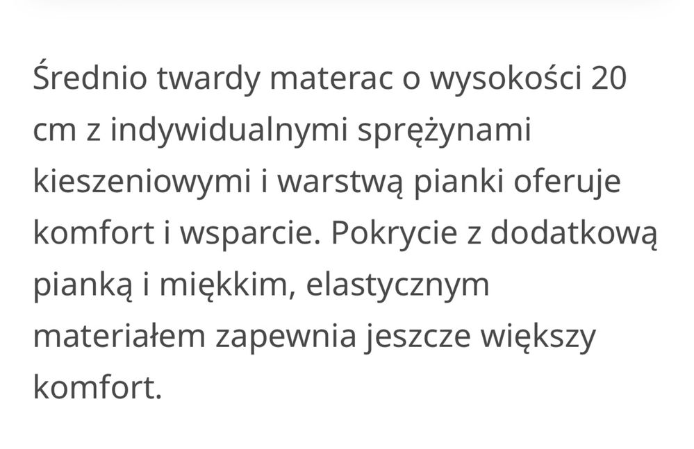 Materac Ikea 160/200 - NOWY