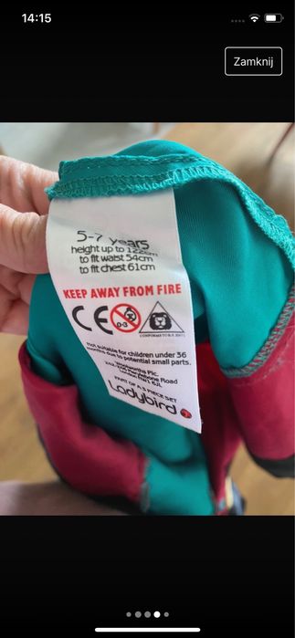 Strój kostium przebranie piraci z Karaibów Disney 5-7 lat 122