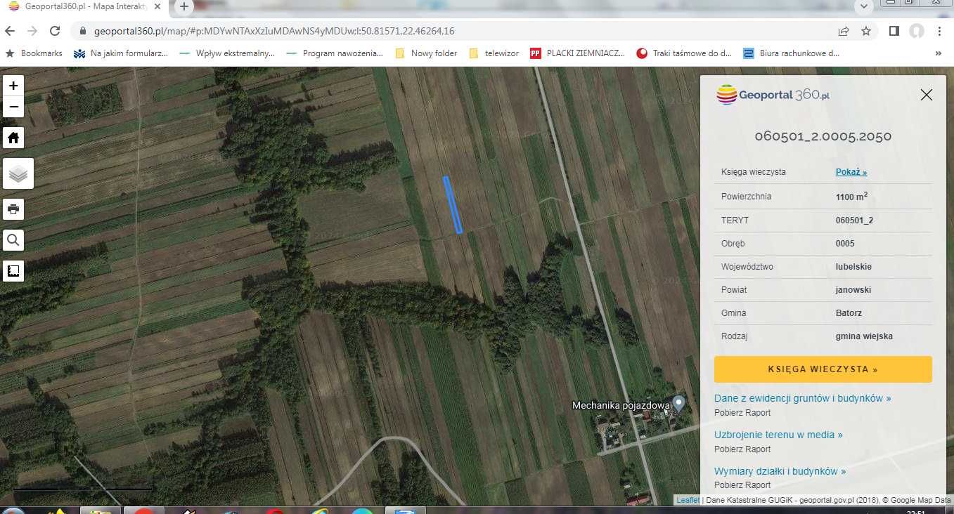 sprzedam pole 94 ary w Piłatce
