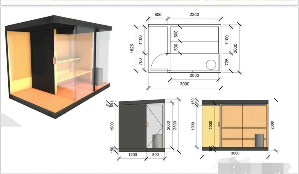 Sauna ogrodowa z werandą opalana drewnem Dostawa Cała Polska