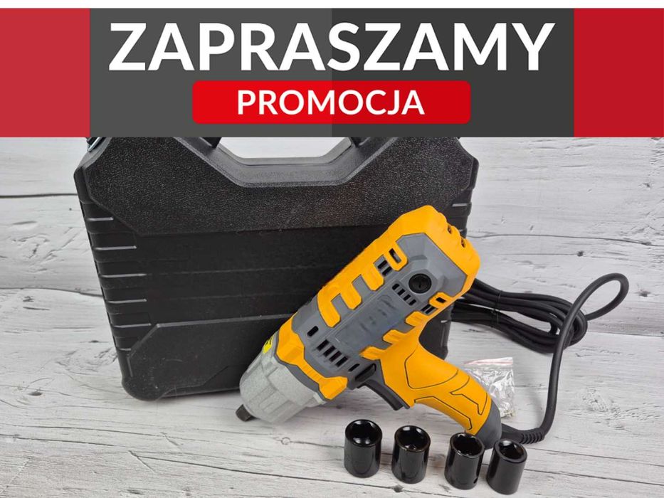 Promocja! Nowy Udarowy Klucz Elektryczny 2100W 800NM 1/2 Nasadki