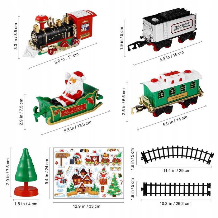 Новорічна залізниця з паровим ефектом